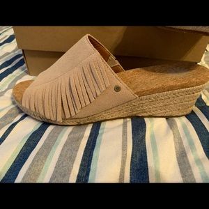 Ugg sandals nwot suede size 8